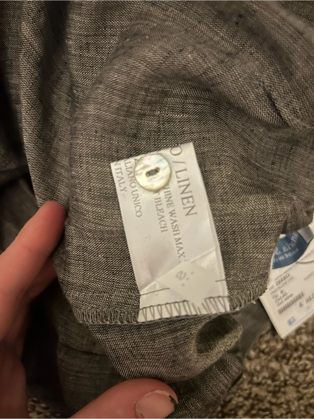 100% Linen Made in Italy NWT Extra Wide Leg Women’s Trouser Pants size Small - Picture 7 of 10